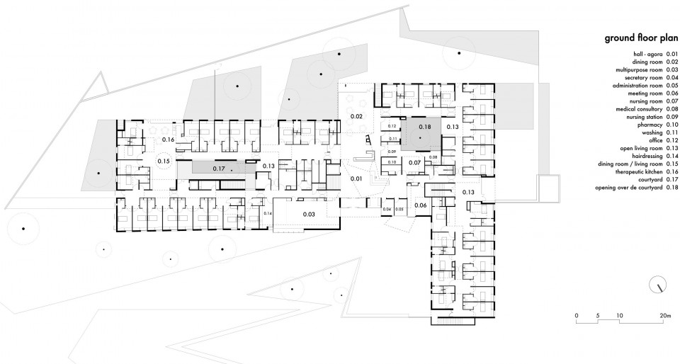 049-92-bed nursing home in Pont-sur-Yonne For dependent elderly people by Dominique coulon & associes