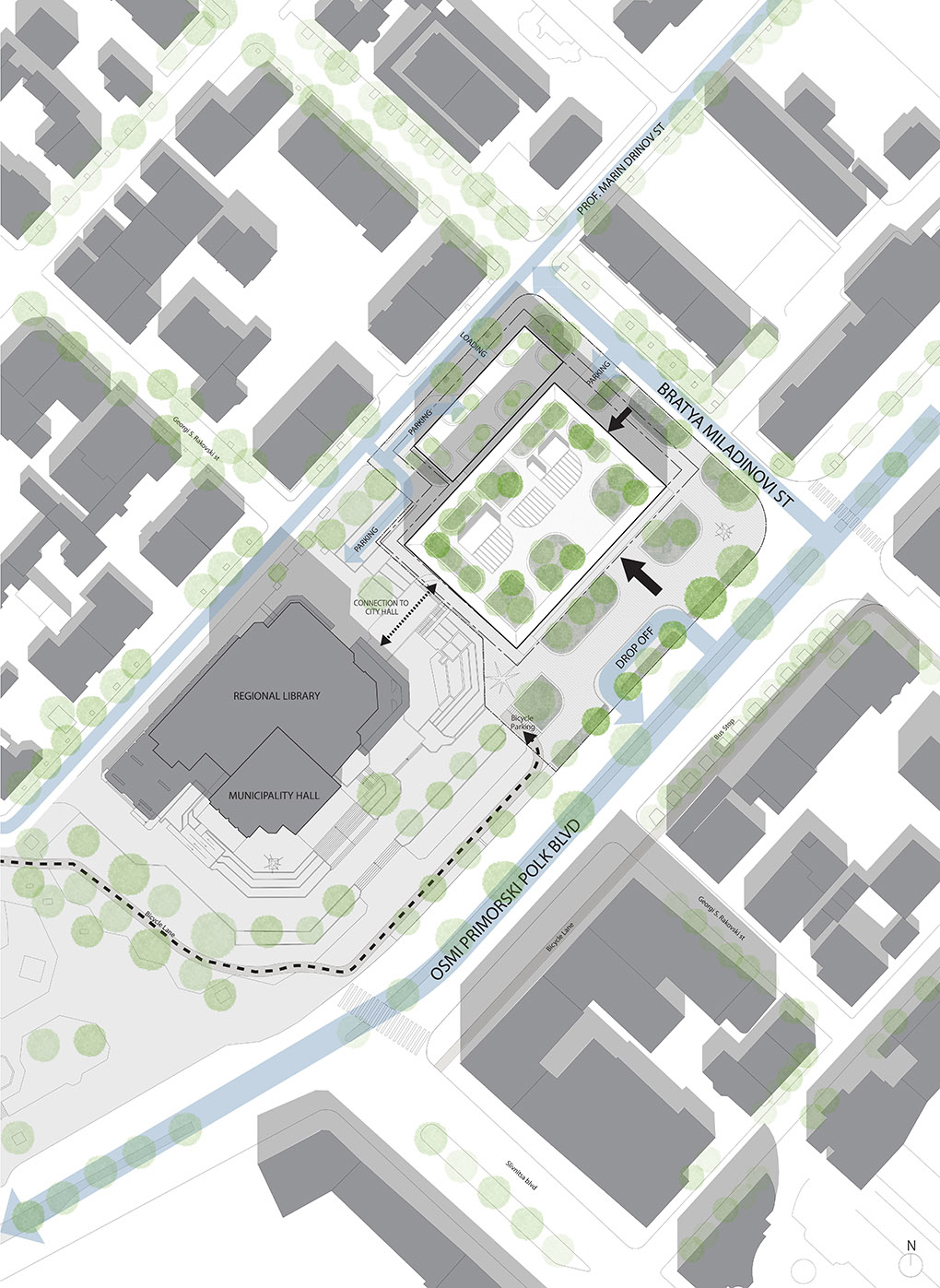 Varna Library design, 3rd place by spatial practice - 谷德设计网