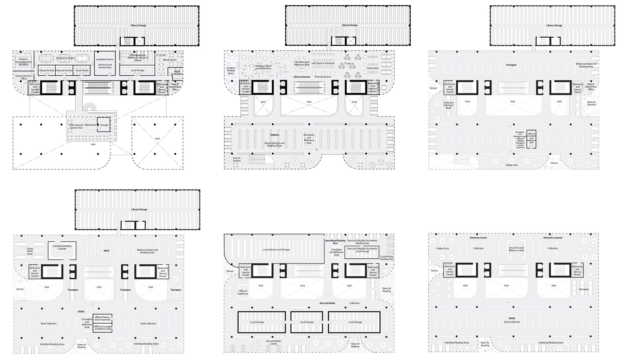 Varna Library design, 3rd place by spatial practice - 谷德设计网