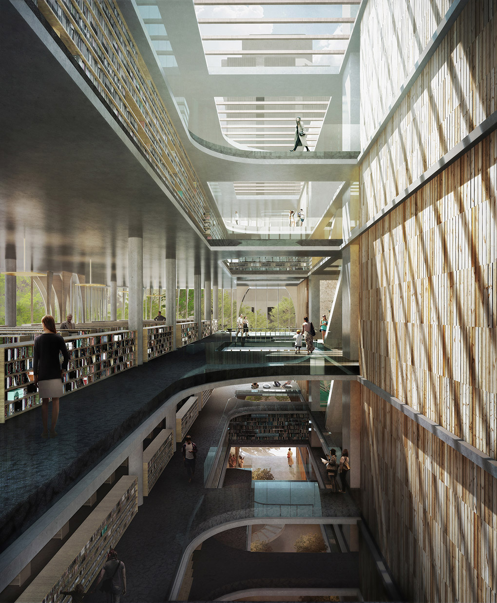 Varna Library design, 3rd place by spatial practice - 谷德设计网