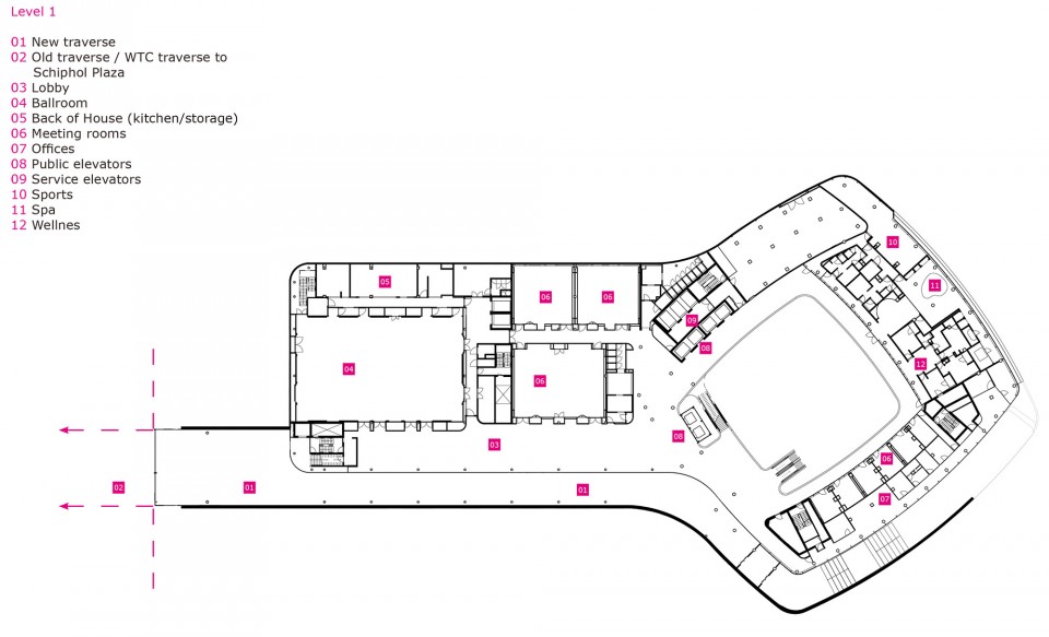 Legenda-2 Hilton Amsterdam Airport Schiphol