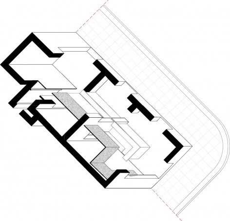 cross section Ai Giudici by Studio DiDea