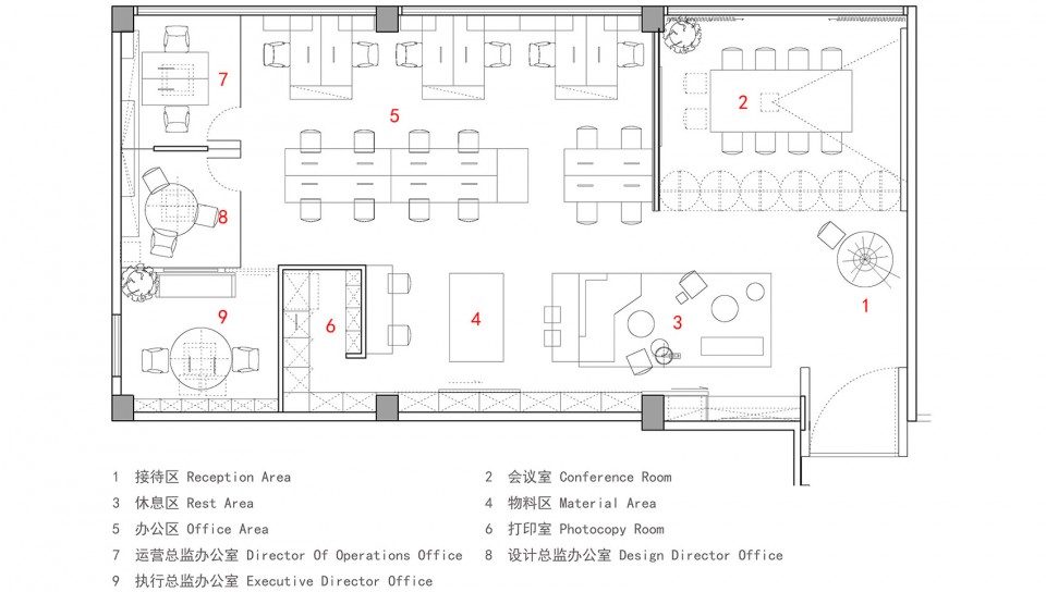 x- SUPER TOMATO's Office by SUPER TOMATO - PLAN