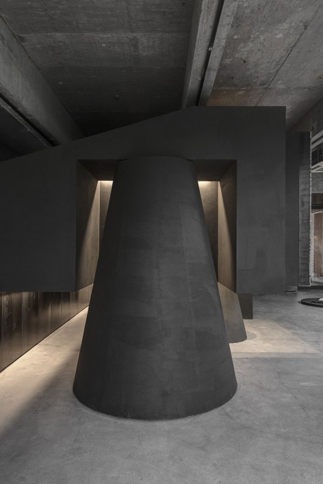 010 d柱体3Black cant system by Hangzhou ah well interior