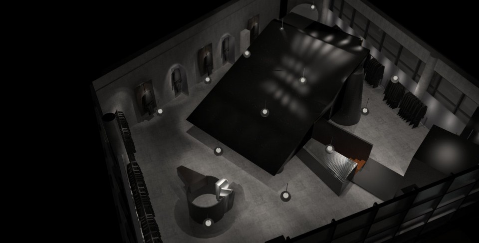 013 HEIKE顶视图效果图1Black cant system by Hangzhou ah well interior