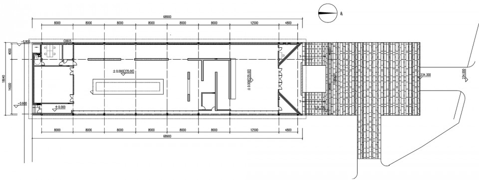 053 抗暴青工遗骨保护大棚 plan--Protective Shelter for Miners Who Died in Opposition to Japanese Violence