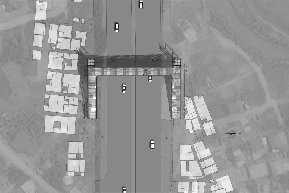4 drawings p1_07 Foshan New City Village Walkway Bridge