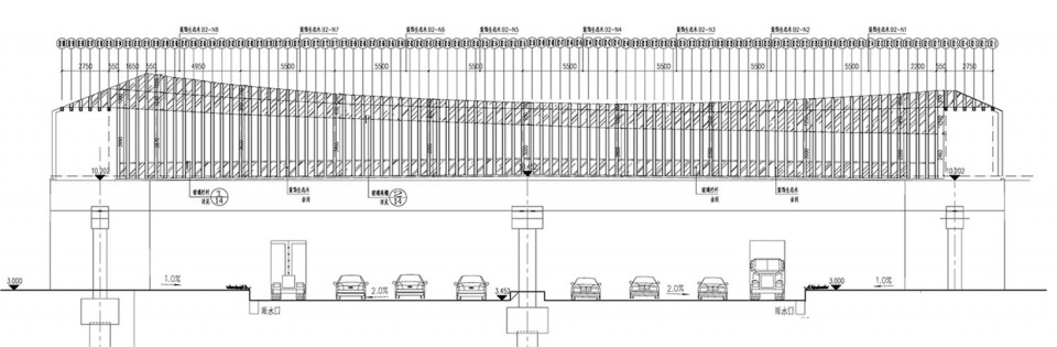 4 drawings p3_10 Foshan New City Village Walkway Bridge