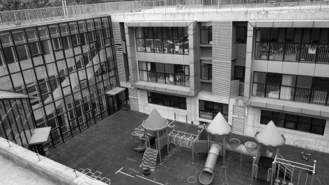 9 originalsite_4_bw Renovation of Tales CBD Kindergarten_Blue Yard by SPACEWORK Architects