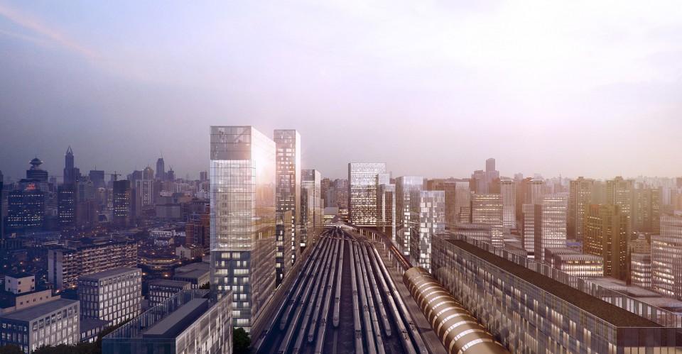 15.2 Frame Rendering-International Student Urban Design Competition for Shanghai Railway Station Area by MIT Team