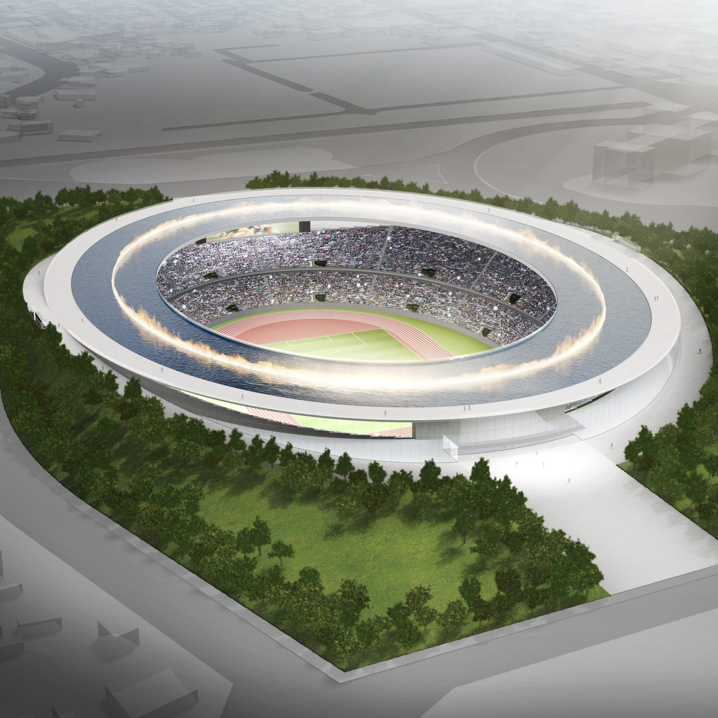 The Olympic Stadium Envisioned by Tokujin Yoshioka 谷德设计网