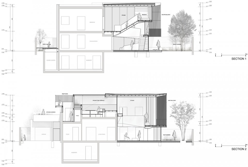 4 drawings 09 - remix studio - shunyi - section