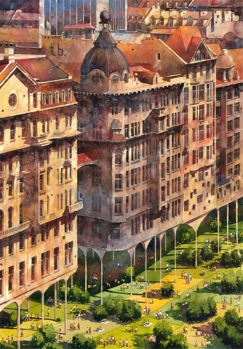 建筑师tytusbrzozowski的超现实理想城tytusbrzozowski