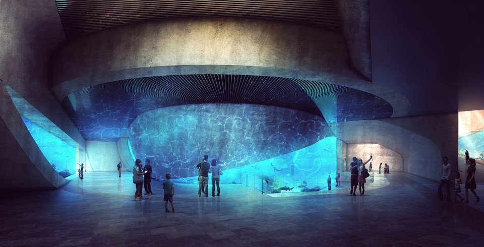 A_Rendering_Interior_1 Qingdao Aquarium by PRO
