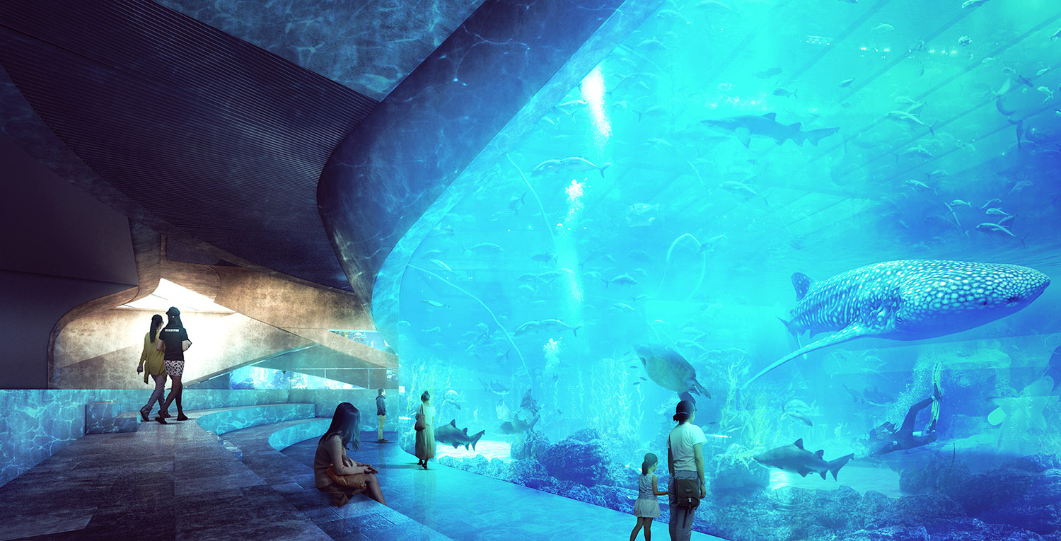 青岛海洋馆入围竞标方案 / 基础研究所