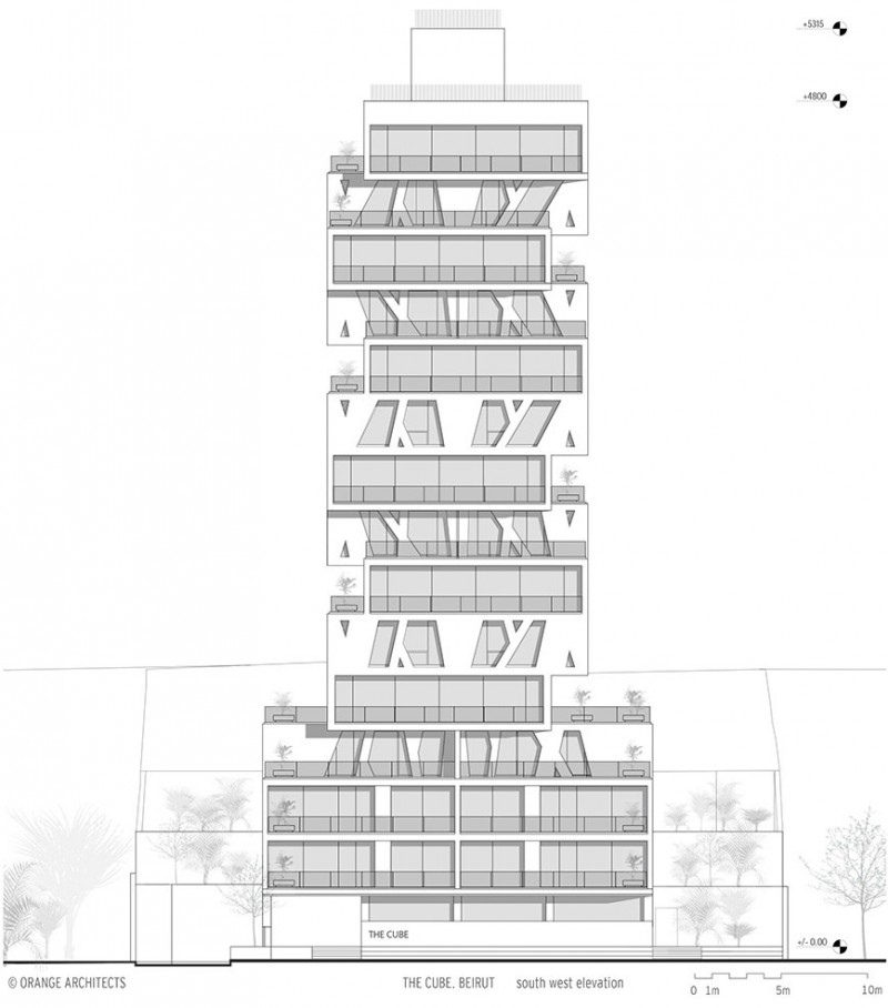 Sin el Fil-Elevations-SOUTH WEST Elev