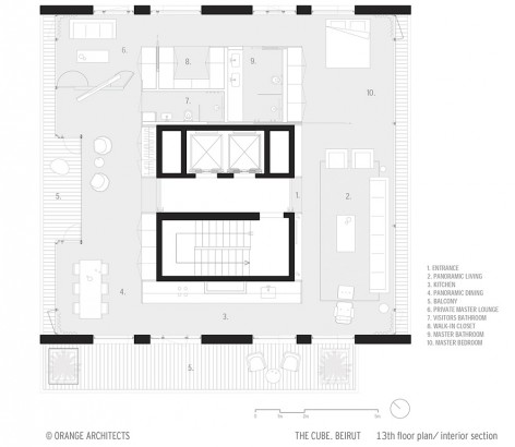 OrangeArchitects_TheCube_plan 13th