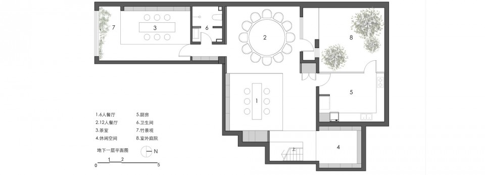 drawings -1F Haitang Villa, Beijing by Arch Studio
