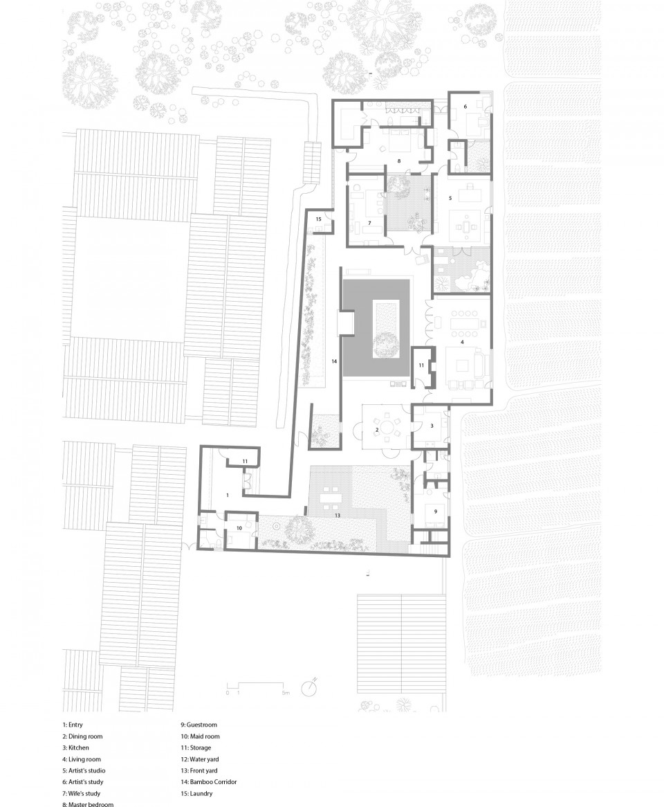 drawings first floor plan Zhu an by Zhaoyang Architects