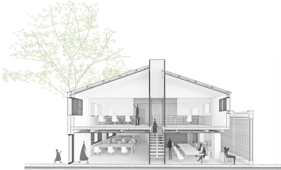 025-Renovation of No.8 Building in Beijing Banbidian Industry Park by C+ Architects
