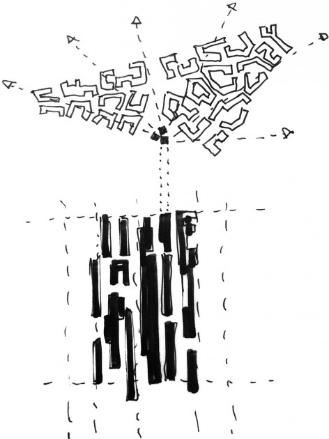 052-Campus Hall by C.F. MøllerConcept_Sketch_Urban_situation