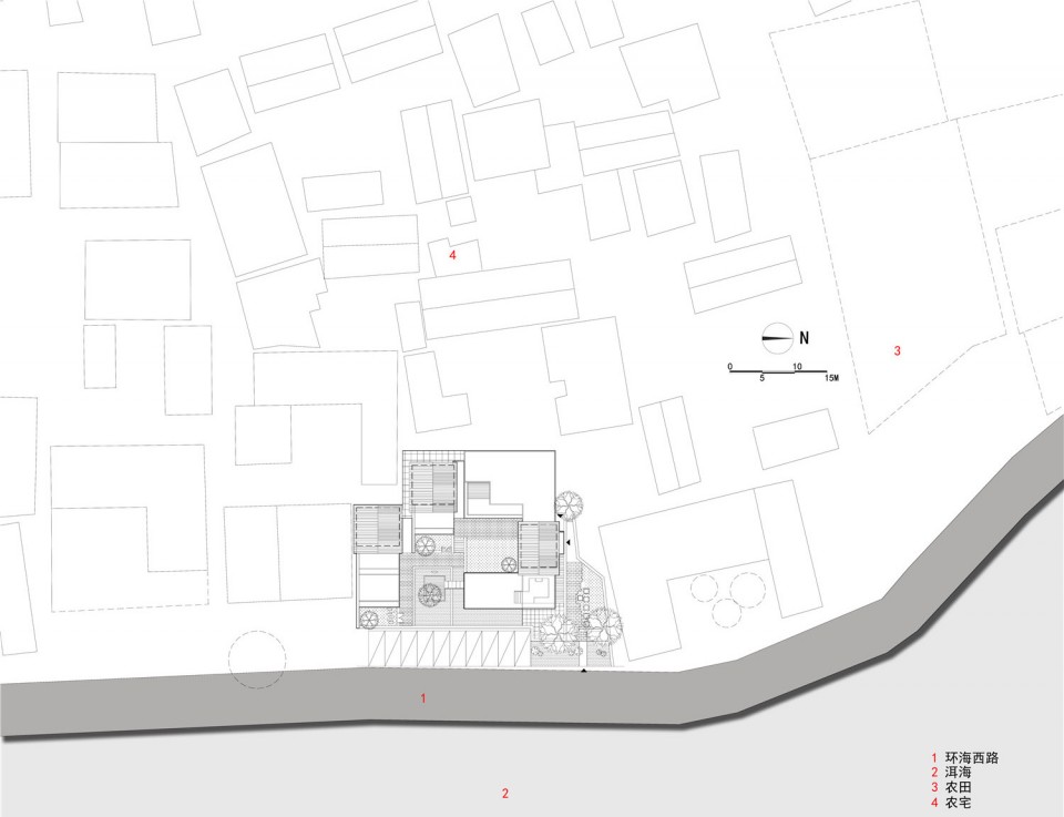 drawings 2总平面图 floor plan Munwood Lakeside by Init Design Office