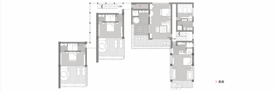 drawings 6 三层平面3rd floor plan Munwood Lakeside by Init Design Office