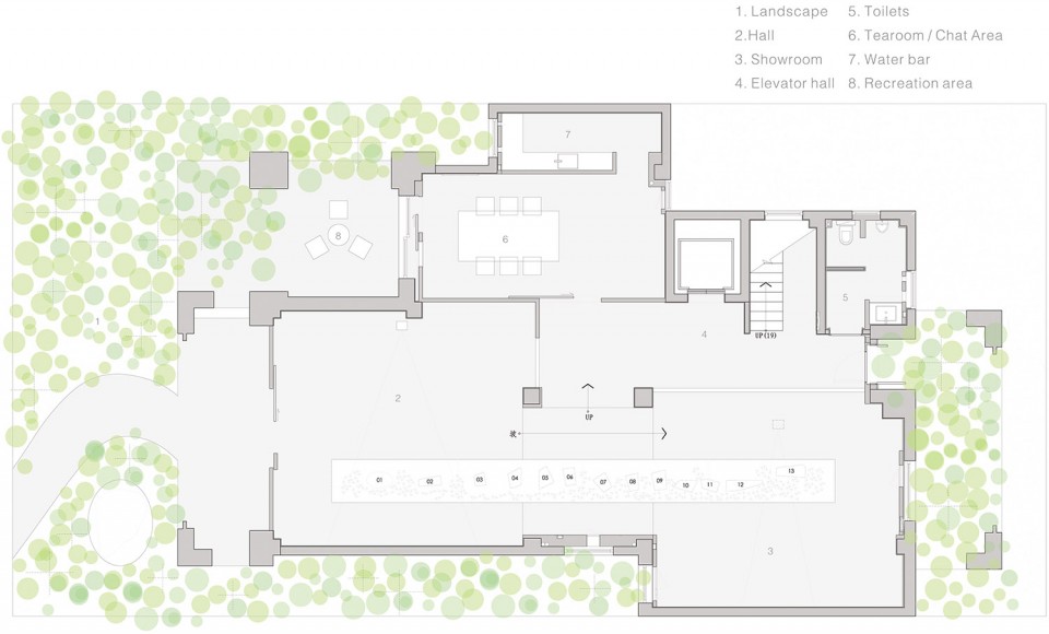 drawings-plan-1F NO.2 brick house reformation, China by Tang Jiansong Design