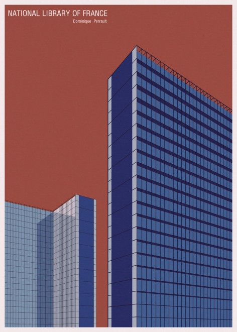 paris Libraries illustrations by André Chiote1