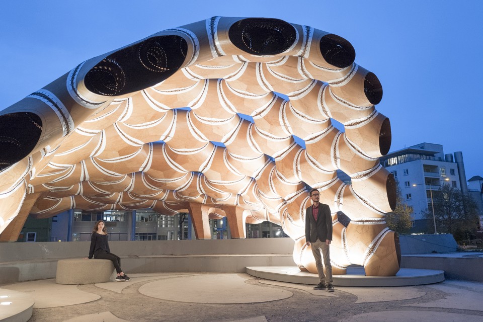 026-ICD ITKE RESEARCH PAVILION 2015-16 by University of Stuttgart