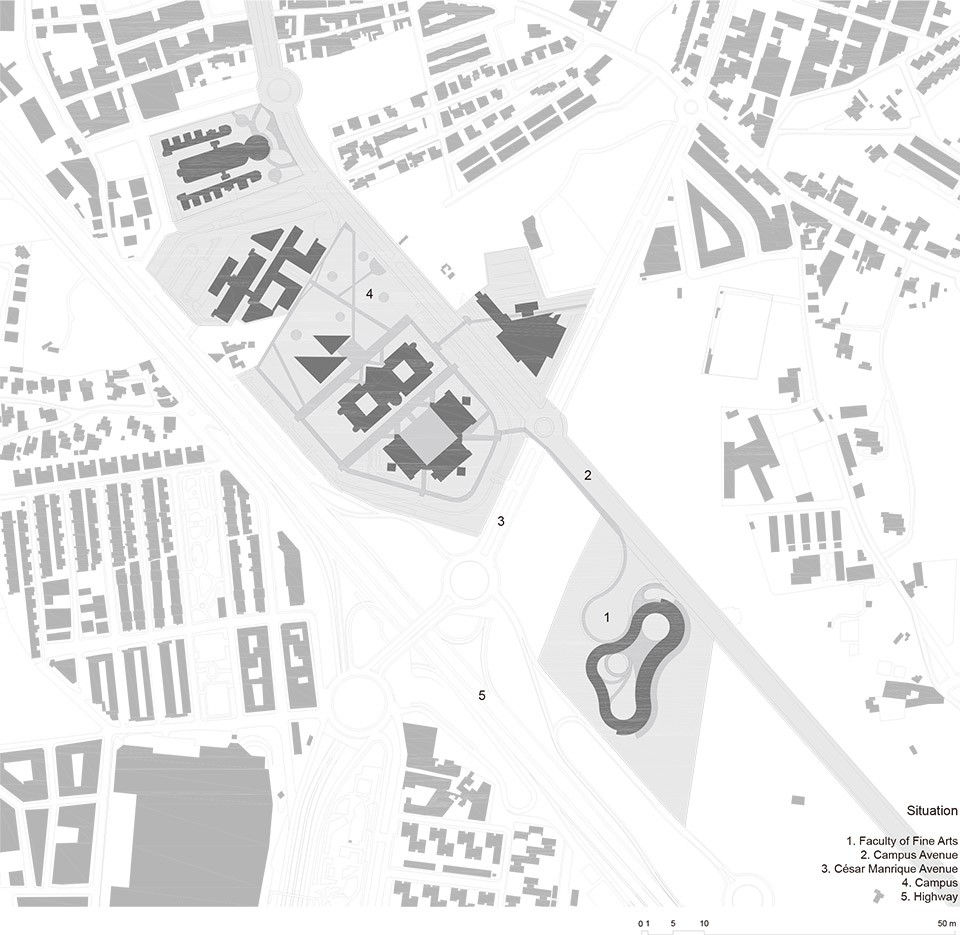 Faculty of Fine Arts by gpy arquitectos159 SITUATION E 副本