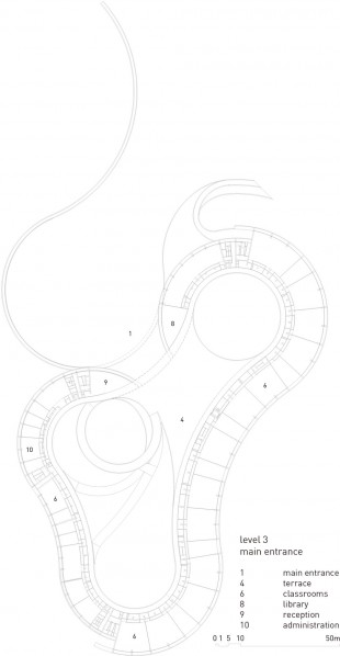 Faculty of Fine Arts by gpy arquitectos159 FLOOR PLANS NIVEL 3 副本