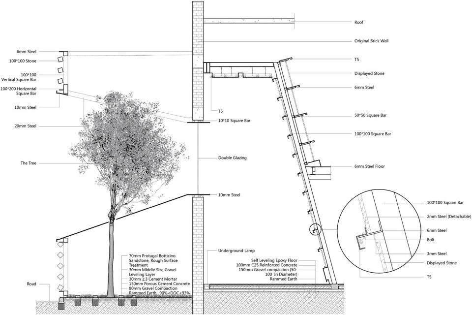 3 Drawings Detail-The Tree Room & The Tilted Display Shelf EN