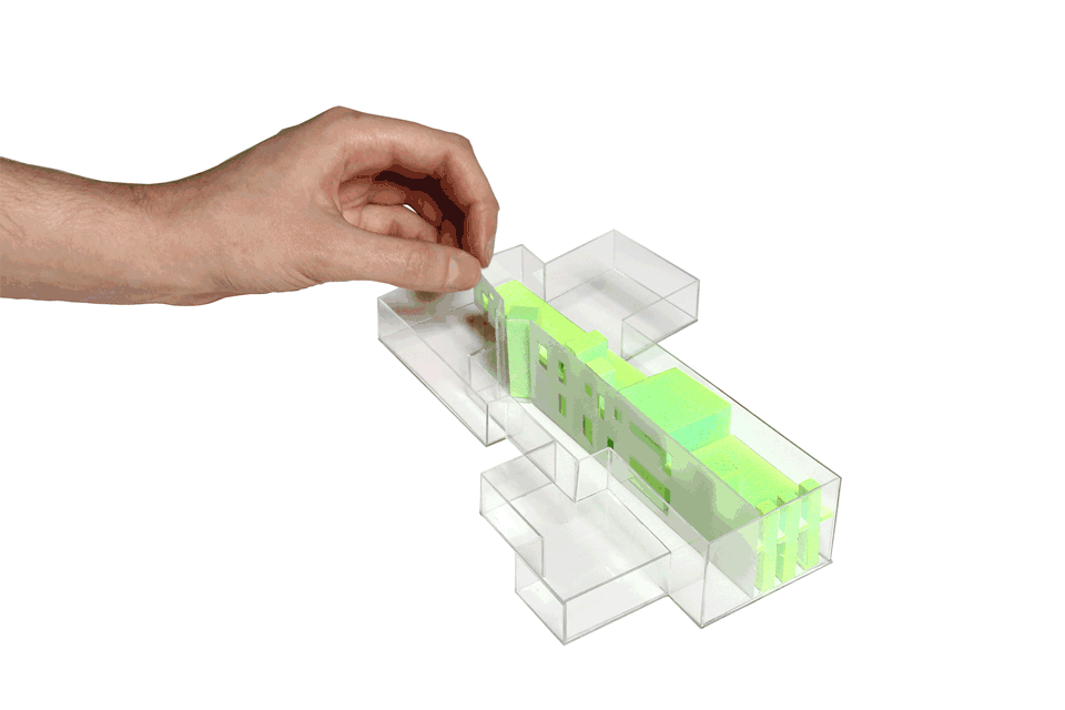 Cai-Guo-Qiang-Studio_Resin-Wall_Light-Wedge-Concept-Model-GIF_copyright-OMA