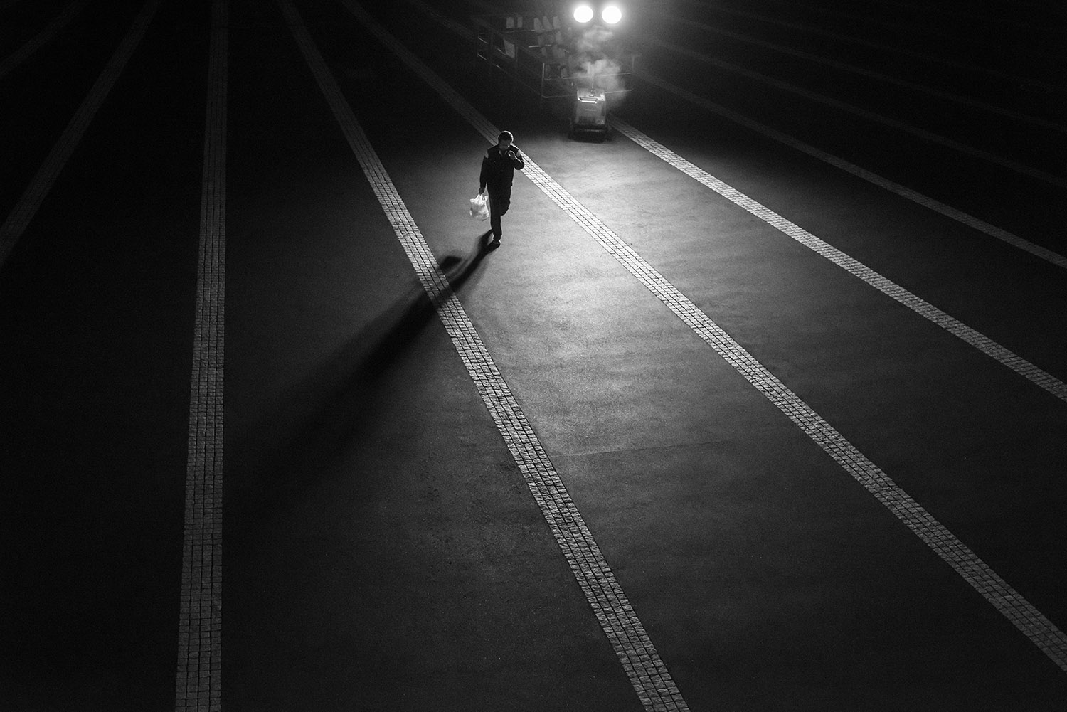 孤寂东京黑白摄影作品