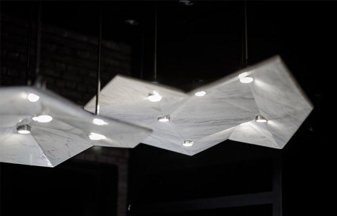 大理石打造的灯具与家具设计／时境建筑