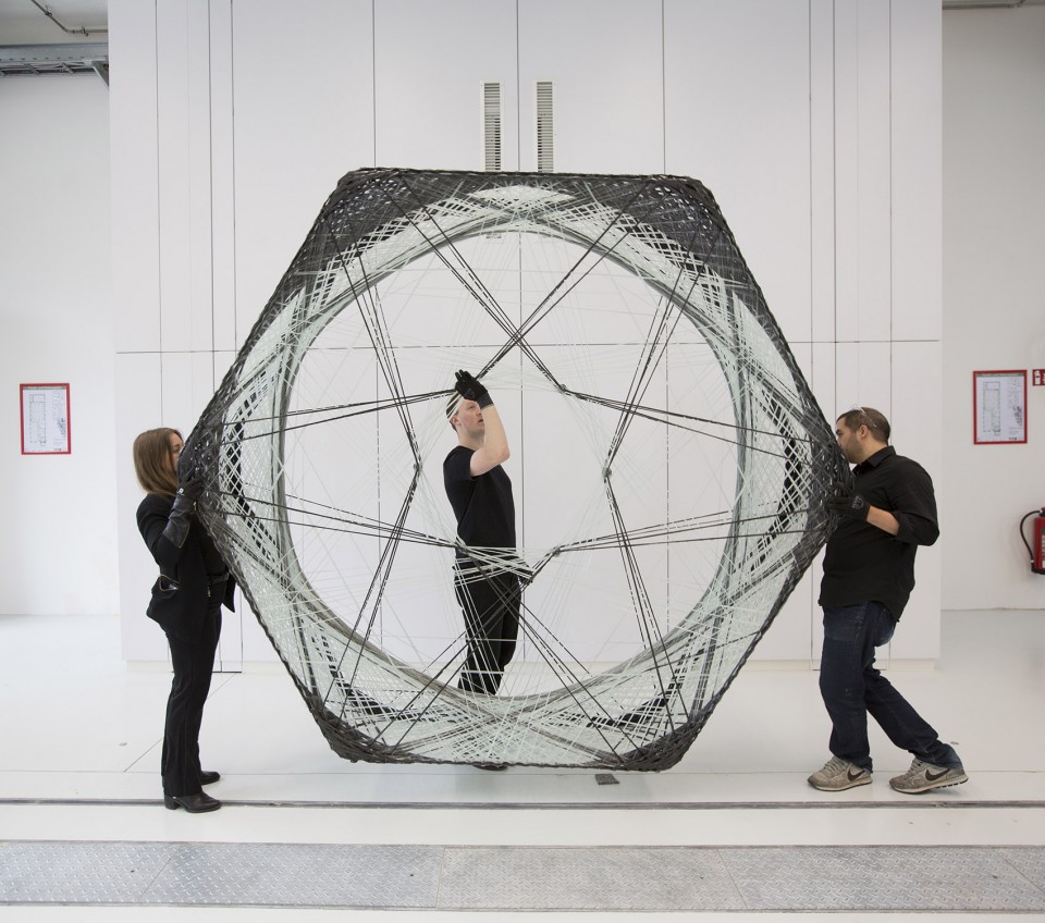 Exhibition on Ove Arup and installation by Achim Menges with Jan Knippers