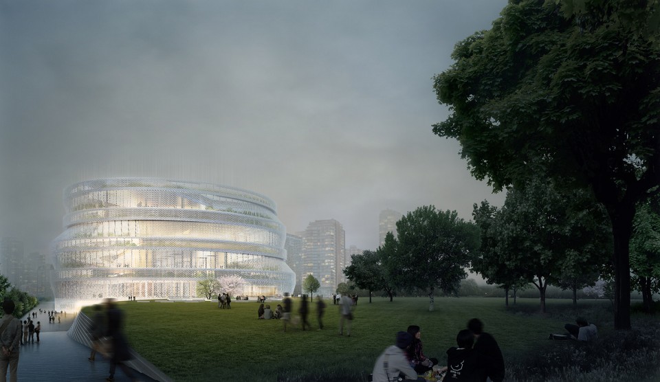 001-The Shanghai Library East Hall (Concept Design) by nARCHITECTS
