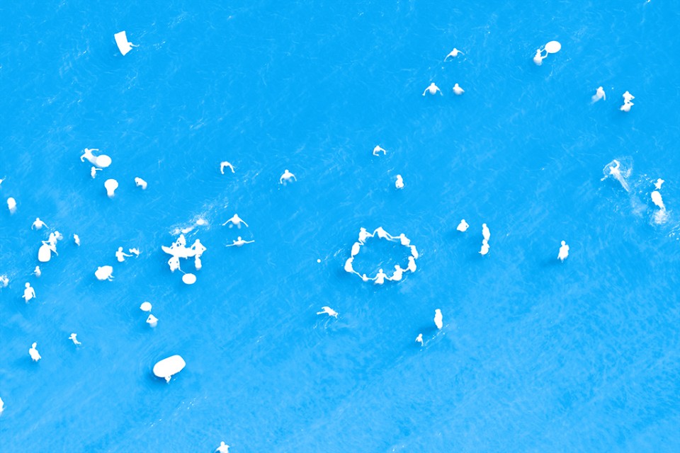 002-Adriatic Sea (staged) Dancing People by Olivo Barbieri