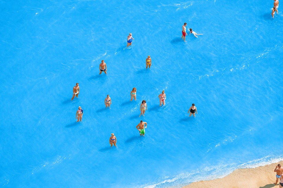 003-Adriatic Sea (staged) Dancing People by Olivo Barbieri