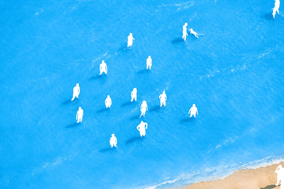 004-Adriatic Sea (staged) Dancing People by Olivo Barbieri