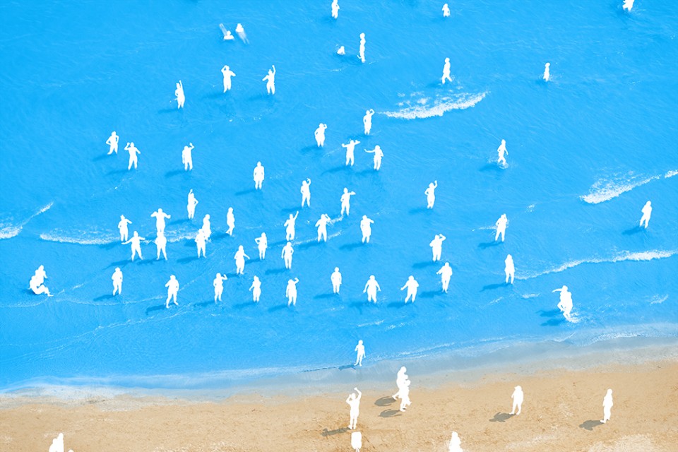 006-Adriatic Sea (staged) Dancing People by Olivo Barbieri