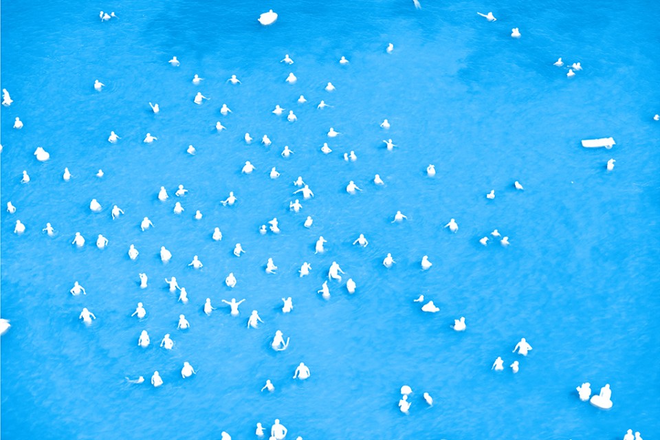 008-Adriatic Sea (staged) Dancing People by Olivo Barbieri