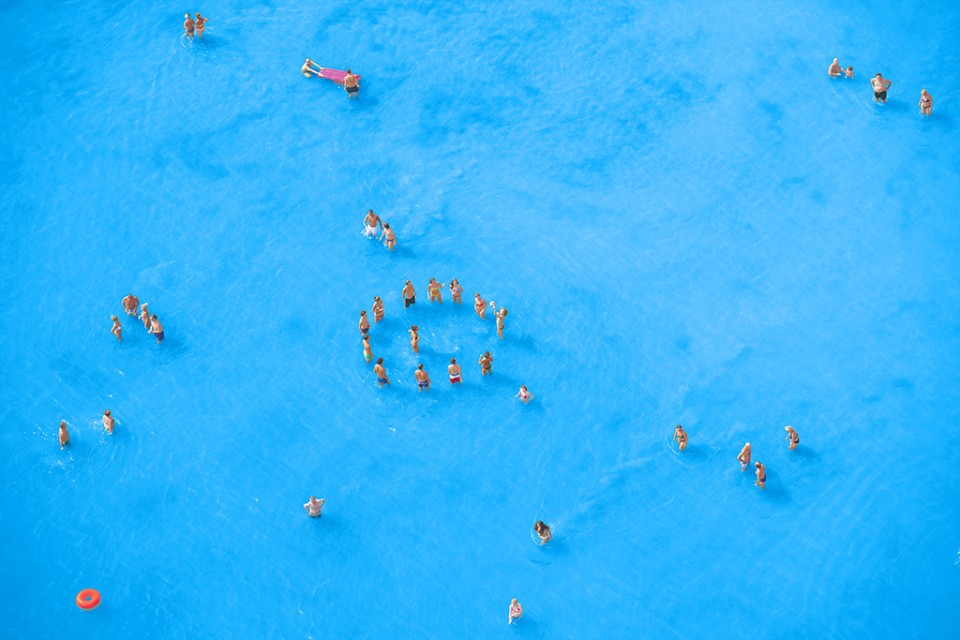 010-Adriatic Sea (staged) Dancing People by Olivo Barbieri