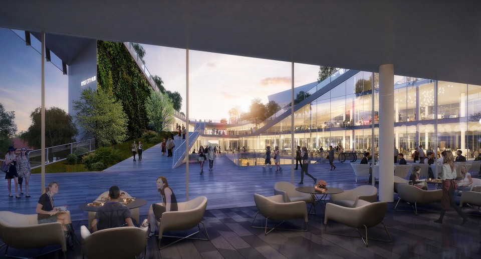 Ryde City Hub by The Beijing Institute of Architectural Design (South China Center) _Look out view from dining room