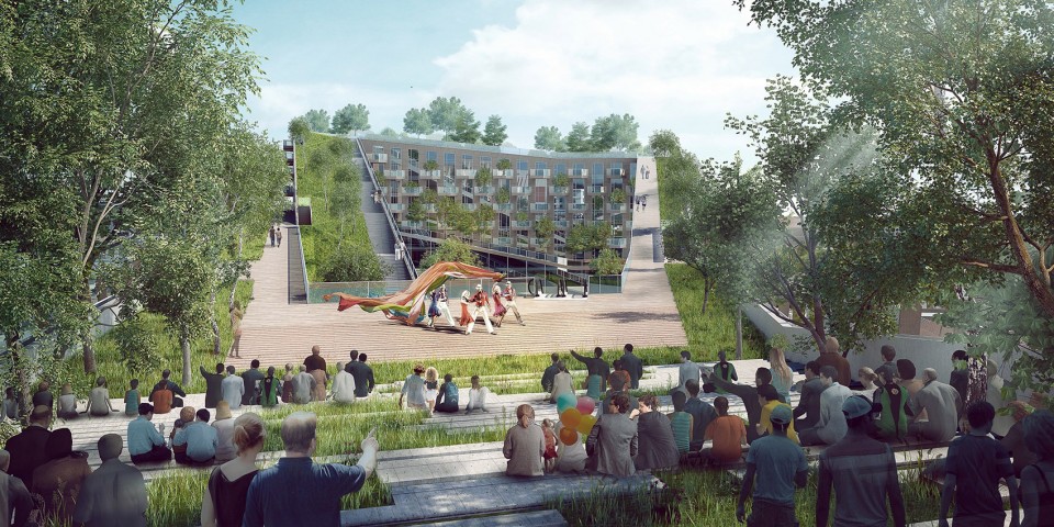Ryde City Hub by The Beijing Institute of Architectural Design (South China Center) _Main Amphitheatre view