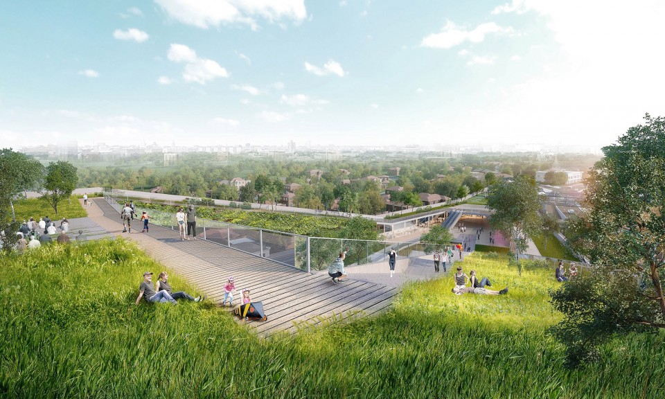 Ryde City Hub by The Beijing Institute of Architectural Design (South China Center) _Roof top view