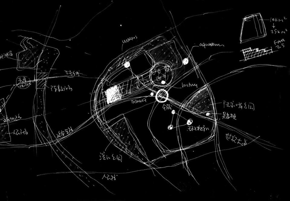 概念草图1:场地分析 Sketch 1_Site Diagram