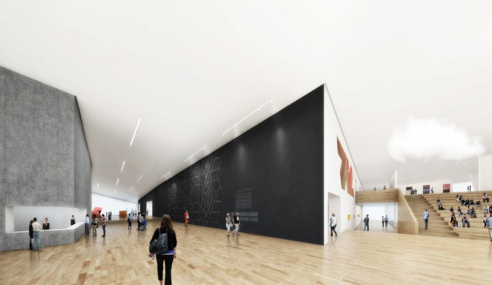渲染图5:漂浮层江景门厅 Rendering 05_Main Lobby on Floating Level