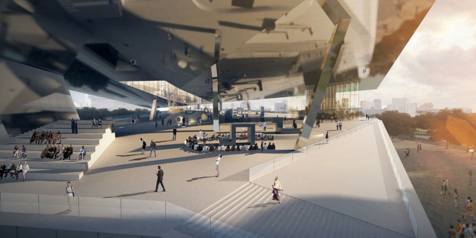 渲染图8:艺术广场 Rendering 08_the Art Plaza In-Between